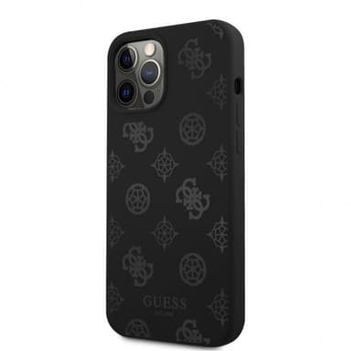 Guess iPhone 12/iPhone 12 Pro Kuori Peony Musta