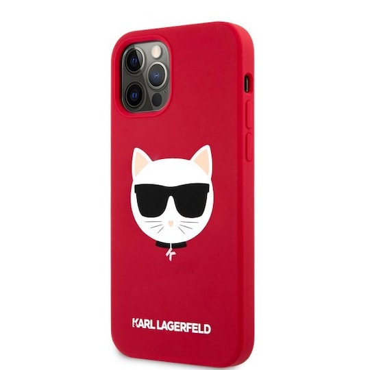 Karl Lagerfeld iPhone 12 Pro Max Kuori Choupette Punainen
