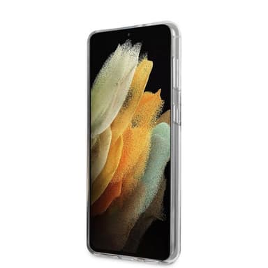 Karl Lagerfeld Samsung Galaxy S21 Plus Kuori Choupette Läpinäkyvä Vaaleanpunainen