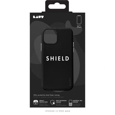 LAUT iPhone 12 Pro Max Kuori SHIELD Musta