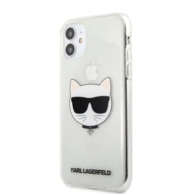 Karl Lagerfeld iPhone 11 Kuori Choupette Glitter Hopea