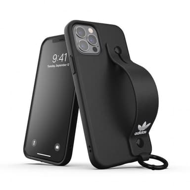 Adidas iPhone 12/iPhone 12 Pro Kuori Handstrap Case Musta