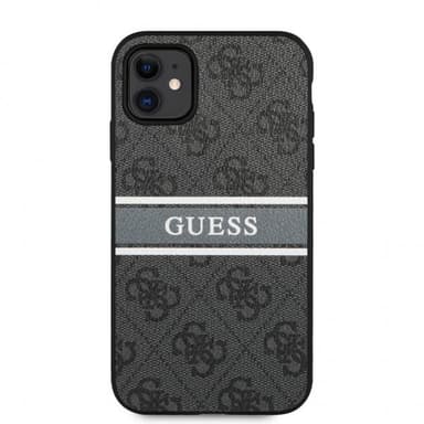 Guess iPhone 11 Kuori Printed Stripe Harmaa