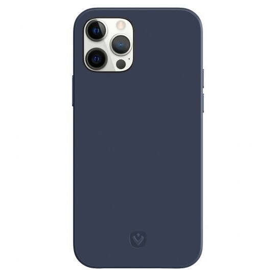 iPhone 12 Pro Max Kuori Back Cover Snap Luxe Leather Sininen
