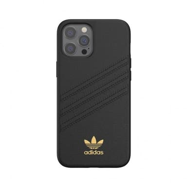Adidas iPhone 12 Pro Max Kuori Moulded Case PU Premium Musta