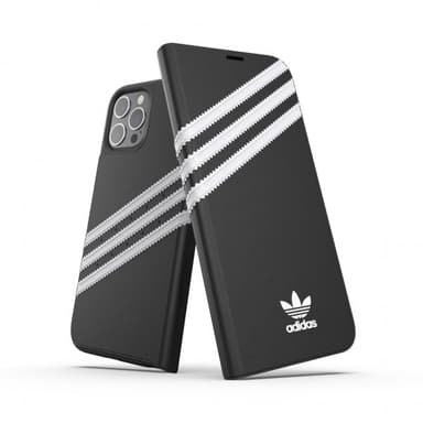 Adidas iPhone 12 Pro Max Kotelo Booklet Case Musta