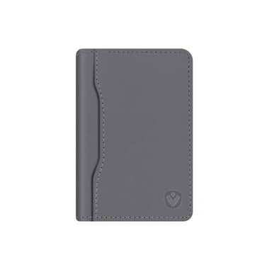 Korttipidike Card Wallet Snap Leather Harmaa