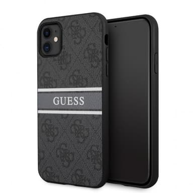 Guess iPhone 11 Kuori Printed Stripe Harmaa