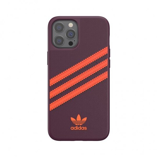 iPhone 12 Pro Max Kuori Moulded Case PU Maroon/Solar Oranssi