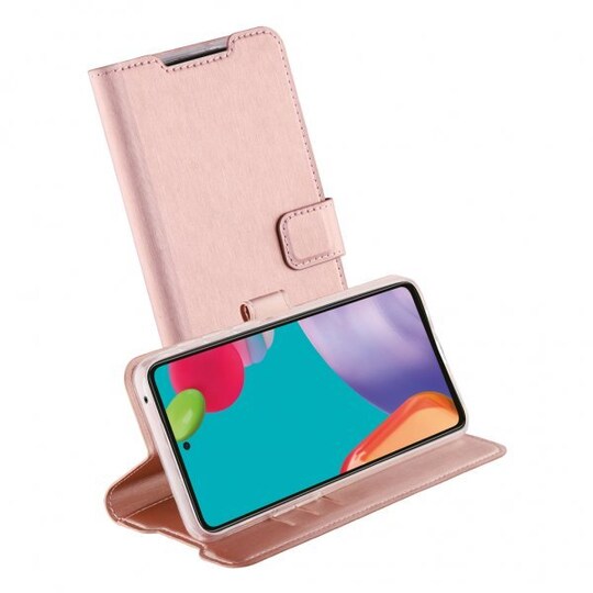 Vivanco Samsung Galaxy A52/A52s 5G Kotelo Classic Wallet Ruusukulta