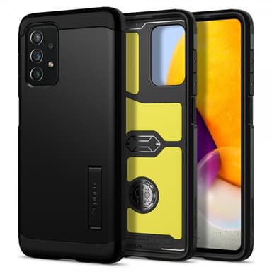 Spigen Samsung Galaxy A72 Kuori Tough Armor Musta
