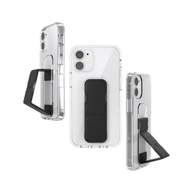 iPhone 12 Mini Kuori GripCase Clear Musta