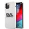 Karl Lagerfeld iPhone 12 Pro Max Kuori Stack Logo Musta Valkoinen