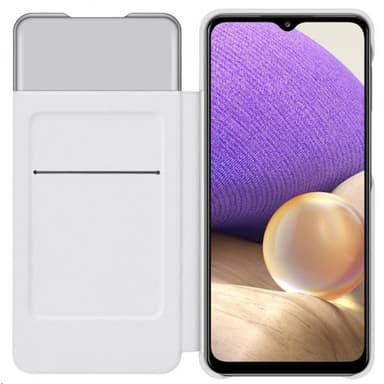 Samsung Original Galaxy A32 5G Kotelo Smart S View Wallet Cover Valkoinen