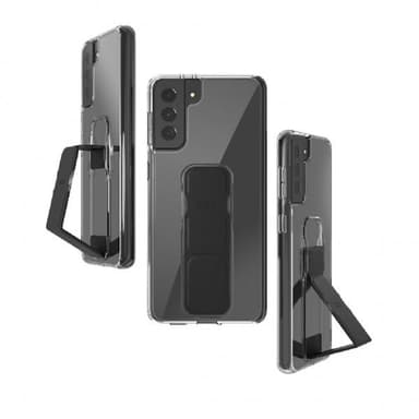 Samsung Galaxy S21 Plus Kuori GripCase Clear Musta