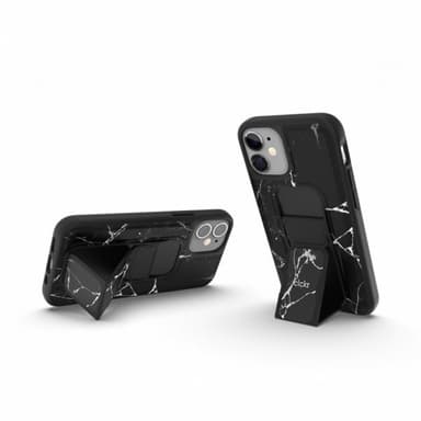 Clckr iPhone 12 Mini Kuori GripCase Marble Musta