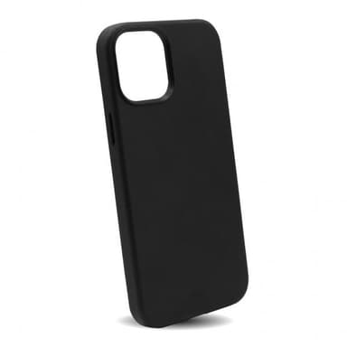 Puro iPhone 12 Pro Max Kuori SKY Leather Look Musta