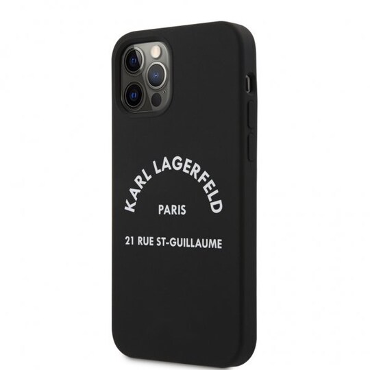 Karl Lagerfeld iPhone 12/iPhone 12 Pro Kuori Rue St Guillaume Musta