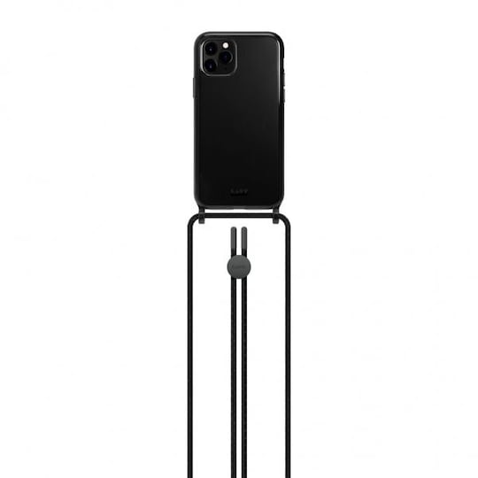 LAUT iPhone 12/iPhone 12 Pro Kuori Crystal-X Necklace Ultra Black