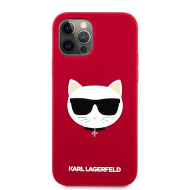 Karl Lagerfeld iPhone 12 Pro Max Kuori Choupette Punainen