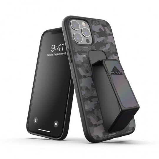 Adidas iPhone 12 Pro Max Kuori SP Grip Case Musta