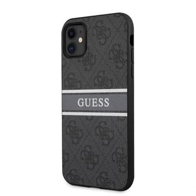 Guess iPhone 11 Kuori Printed Stripe Harmaa