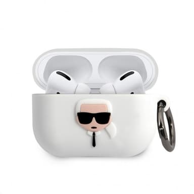 Karl Lagerfeld AirPods Pro Kuori Iconic Karl Valkoinen