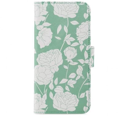 holdit iPhone 6/6S/7/8/SE Kotelo Wallet Case Green Flowers