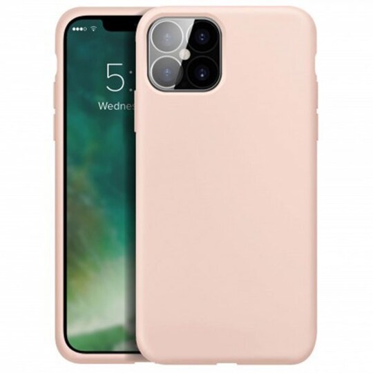 XQISIT iPhone 13 Pro Kuori Silicone Case Vaaleanpunainen