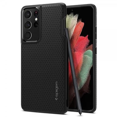Spigen Samsung Galaxy S21 Ultra Kuori Liquid Air Pen Edition Matte Black