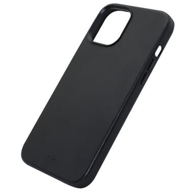 Puro iPhone 12 Pro Max Kuori SKY Leather Look Musta