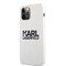 Karl Lagerfeld iPhone 12 Pro Max Kuori Stack Logo Musta Valkoinen