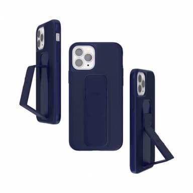 Clckr iPhone 12/iPhone 12 Pro Kuori GripCase Saffiano Sininen