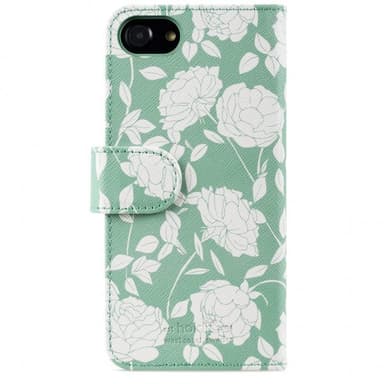 holdit iPhone 6/6S/7/8/SE Kotelo Wallet Case Green Flowers