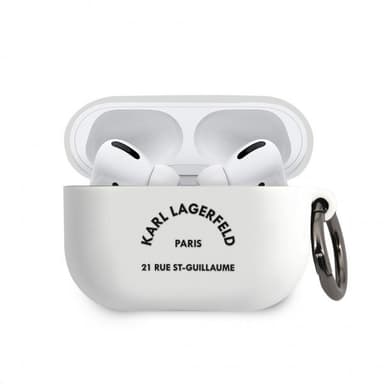 Karl Lagerfeld AirPods Pro Kuori Rue St Guillaume Valkoinen