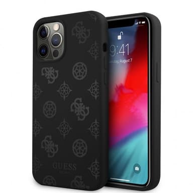 Guess iPhone 12/iPhone 12 Pro Kuori Peony Musta