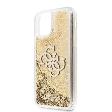 Guess iPhone 11 Kuori Liquid Glitter Kulta Kirkas