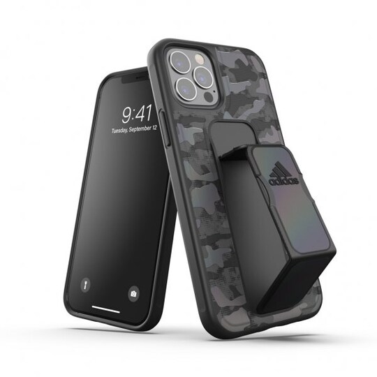 iPhone 12/iPhone 12 Pro Kuori SP Grip Case Musta