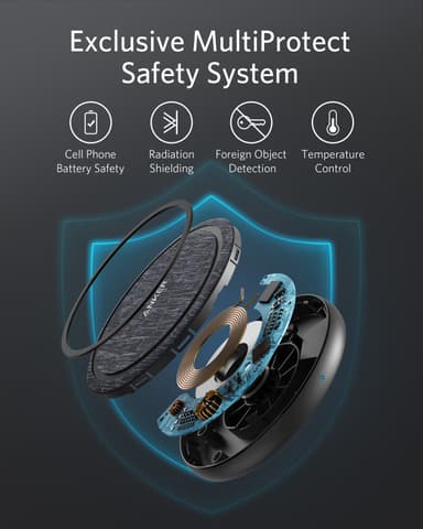 Anker PowerWave II Pad 15W EU langaton laturi (musta/harmaa)