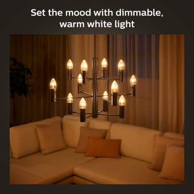 Philips Hue W 4,5W Fil kynttilälamppu