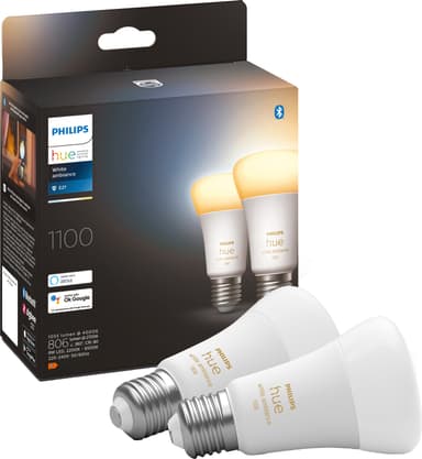 Philips Hue WA 8W lamppu A60 E27 (2 kpl)