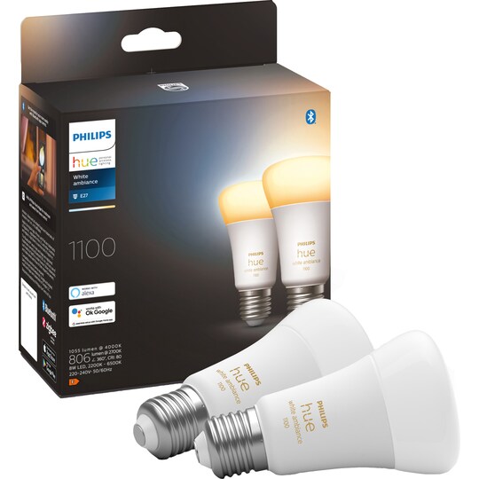 Philips Hue White Ambiance LED lamppu A60 E27 929002468404