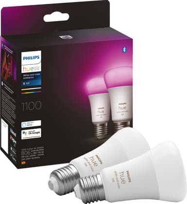 Philips Hue WCA 9W A60 lamppu E27 (2 kpl)