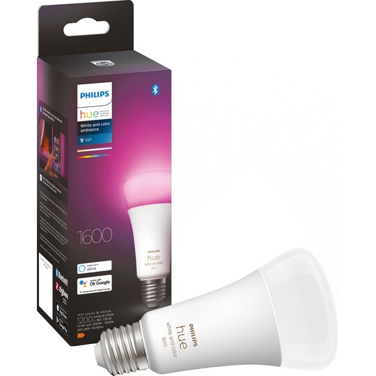 Philips Hue White And Color LED lamppu A67 E27 929002471601