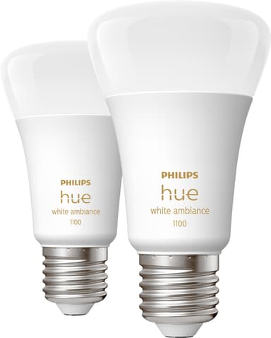 Philips Hue WA 8W lamppu A60 E27 (2 kpl)