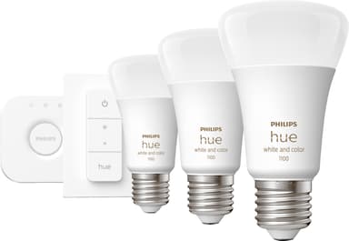 Philips Hue WCA 9W A60 E27 (3 kpl) aloituspakkaus