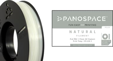 Panospace filamentti 3D-tulostimelle (läpinäkyvä)