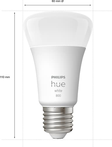 Philips Hue W 9W A60 lamppu E27