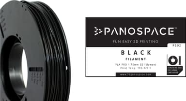 Panospace filamentti 3D-tulostimelle (musta)