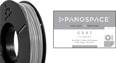 Panospace filamentti 3D-tulostimelle (harmaa)